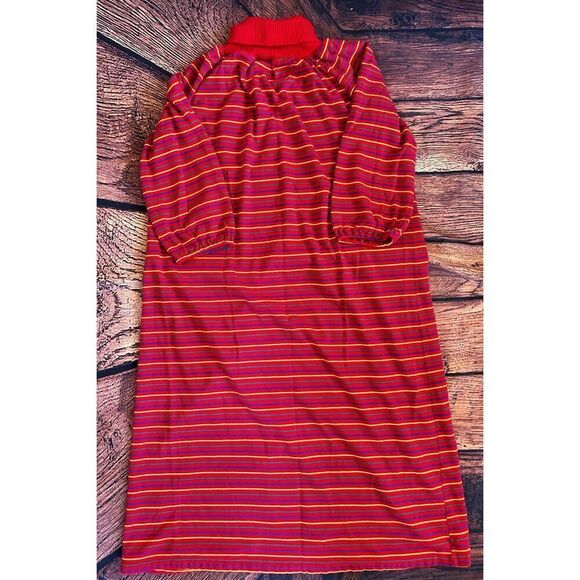 Vtg Gloria Moret of California Multi-color‎ Hostess Patio Gown Dress Robe Sz Lg - Picture 6 of 9